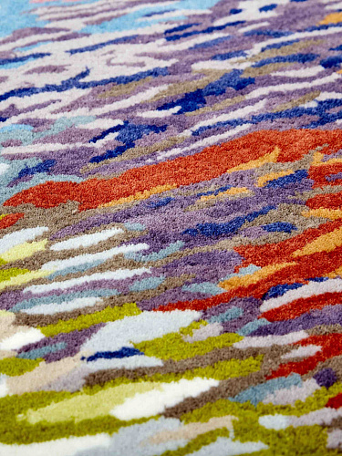Spin Circle Designer Wool Rug