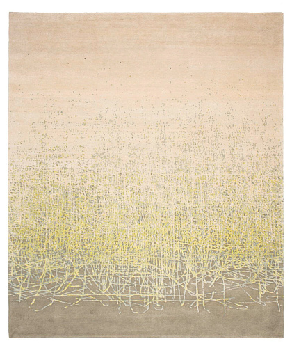 Hand-woven Art White Grey Luxury Rug