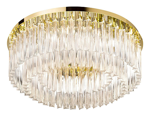 Round Gold Ceiling Chandelier