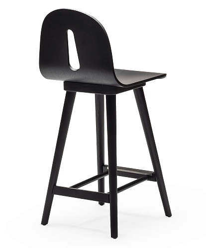 Gotham Woody Black Ash Bar Stool