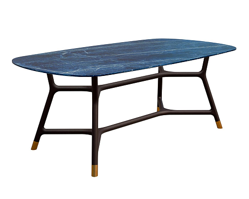Joyce Blue Oval Artisan Dining Table