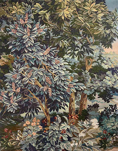 Flemish Green Woven Tapestry