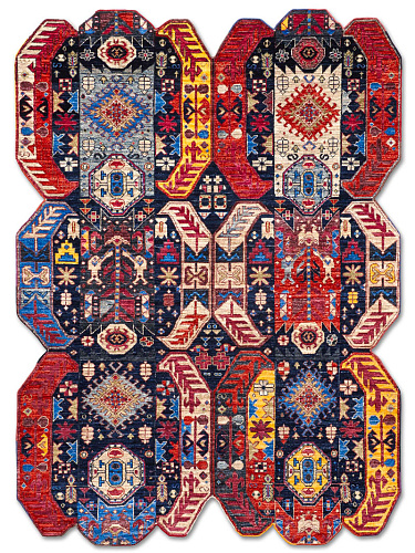 Multishape Luxury 100% Wool Rug