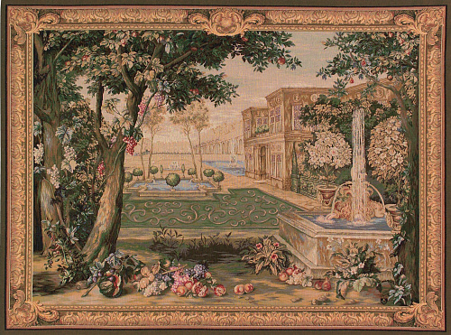 Verdure Fountain French Tapestry