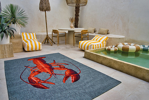 Steam Red Flatweave Rug