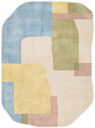 Rounded Blocks Handwoven Rug