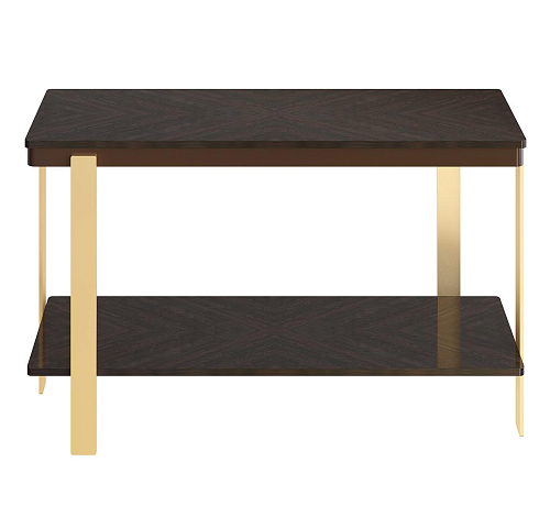 Zeus Dark and Gold Handcrafted Console Table
