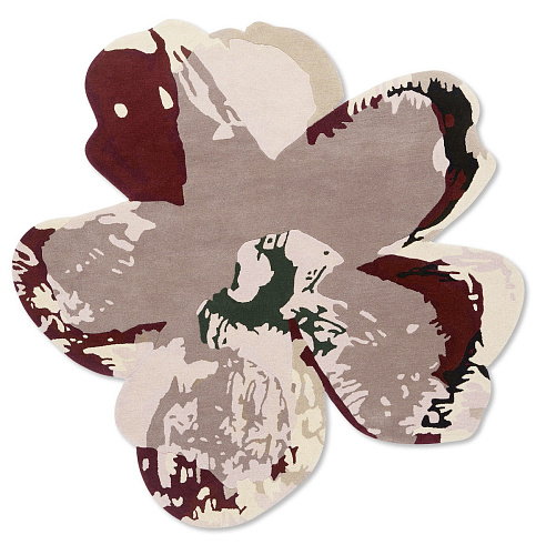 Magnolia Burgundy Designer Handwoven Rug