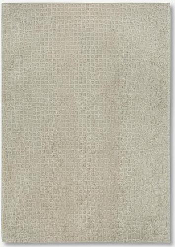 Beige Checkered Belgian Flatwoven Rug