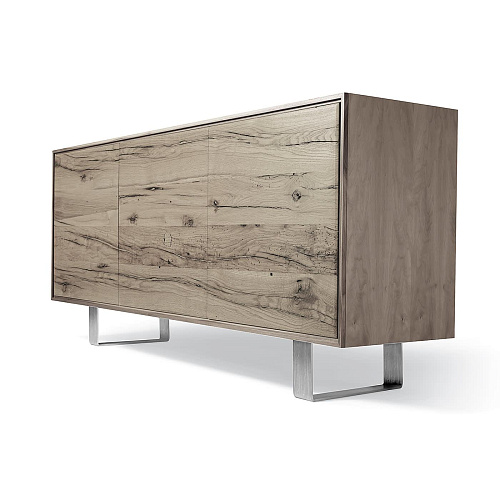 Materia Grey Oak Three-Doors Sideboard