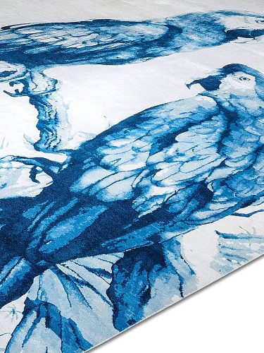 Two Parrots Hand-Woven Exquisite Rug