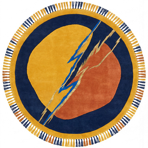 Lightning Crest Gold Signature Rug