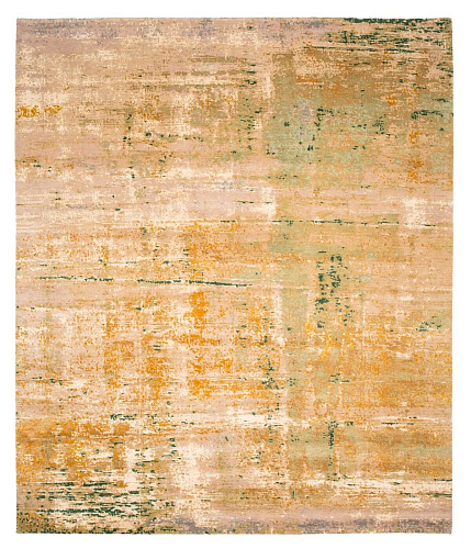 Artwork Beige / Yellow Hand-woven Luxury Rug