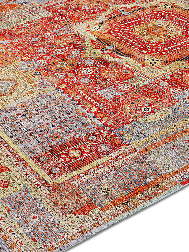 Cosmic Red Handmade Luxury Rug