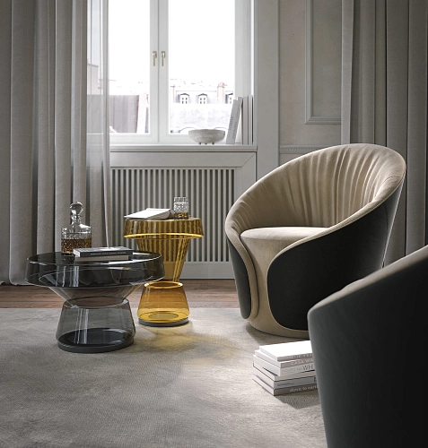 Giudecca Yellow Glass Coffee Table