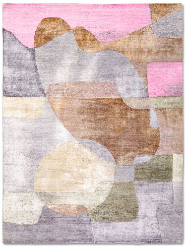 Original Hand-Knotted Silk / Wool Rug