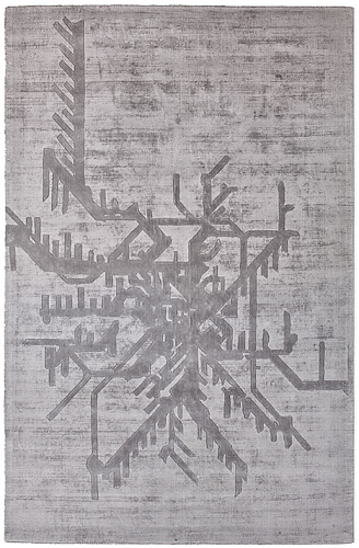 Metro Designer Viscose Indian Hand-Woven Rug