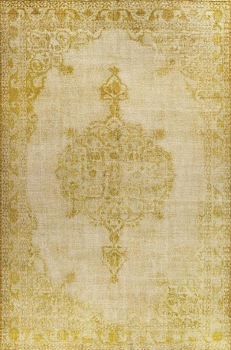 Yellow Vintage Luxury Rug