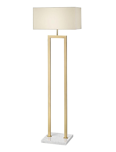 Antique Gold Marble Base Floor Lamp