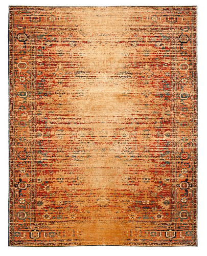 Faded Hand-Knotted Vintage Luxury Rug