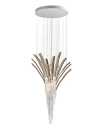 Artisan Bamboo Cascade Chandelier