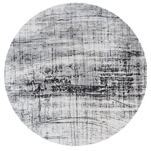 Monochrome Modern Round Rug