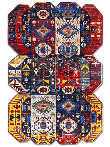 Multishape Luxury 100% Wool Rug