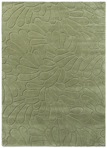 Petal Design Hedgerow Green Rug