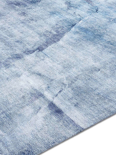 Twisted Blue Luxury Hand-Knotted Rug