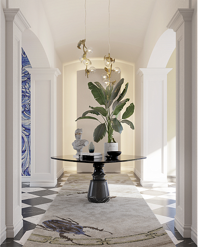 Obsidian Square Nero Marquina Luxe Dining Table