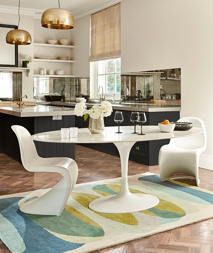Abstract Indian Hand Woven Rug