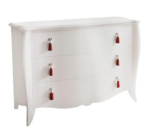 Italian White Lacquered Dresser