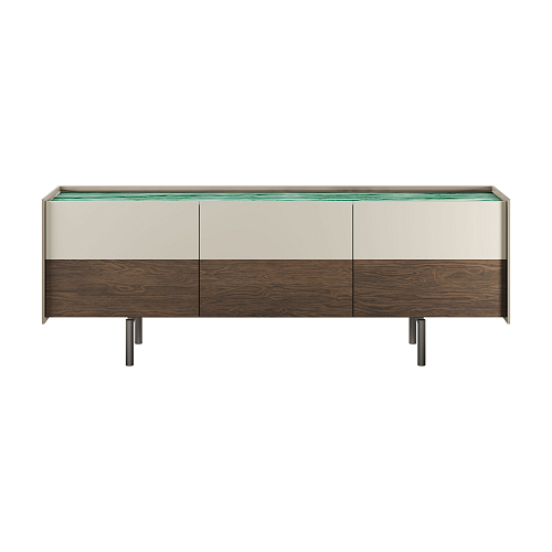 Acadea 3-Door Glass Sideboard