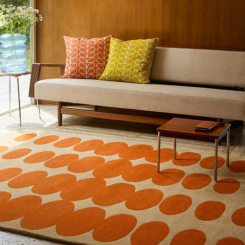 Optical Orange / Sand Rug