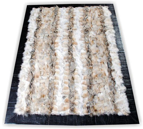 Coyote Croco Luxury Fur Rug