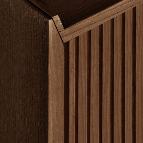 Sipario Brown Three-Doors Elegant Sideboard