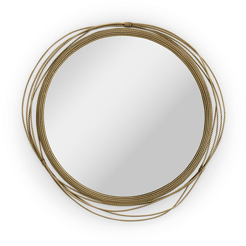 Round Brass Wall Classic Mirror