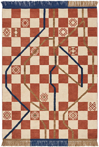 Checker Terra Heritage Rug