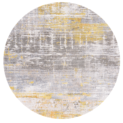 Sunny Yellow Round Rug