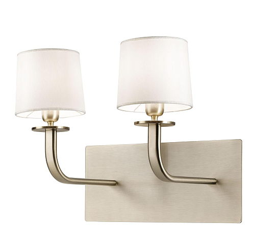 Brushed Metal 2-Light Wall Sconce