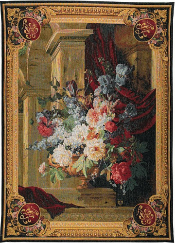Bouquet with Vertical Architecture Tapestry