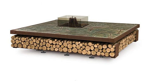 Square Green Fire Pit