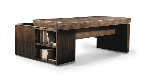 Desk with Integrated Storage Unit