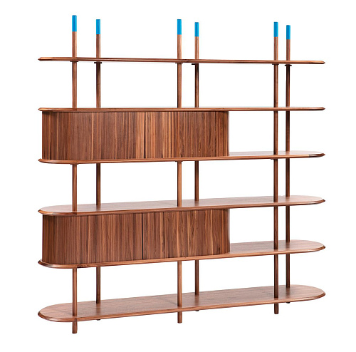Walnut Modular Bookcase