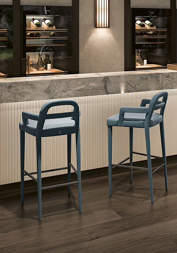Sophisticated Upholstered Bar Stool