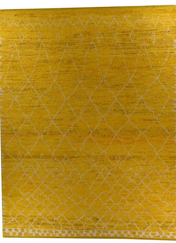 Berber Yellow High Pile Luxury Rug