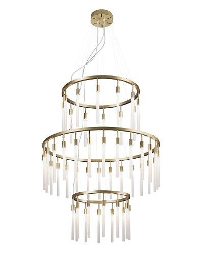 Frosted Glass Ring Chandelier