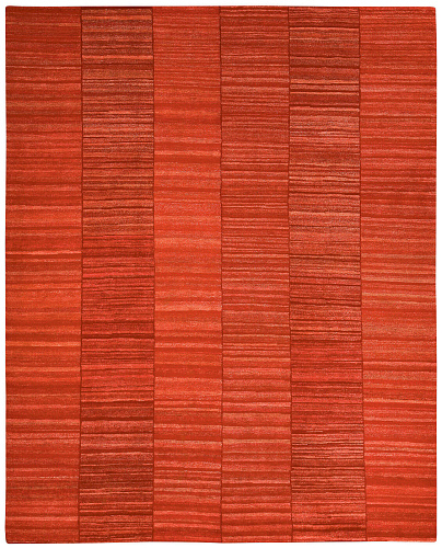 Wool Red Luxury Hand-woven Rug