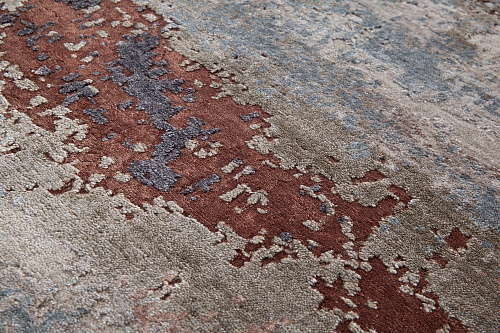 Abstract Luxury Bamboo Silk Rug