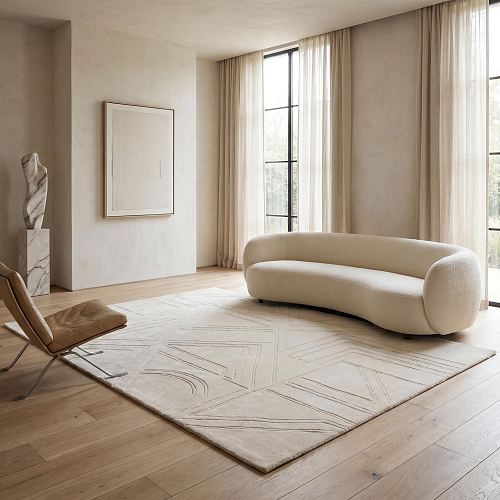 Pure Relief Hand-Crafted Rug
